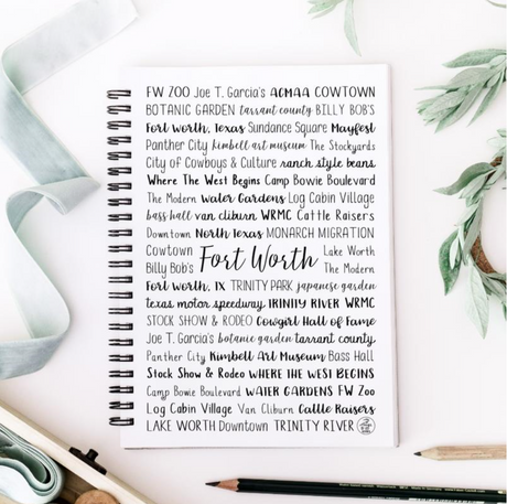 Fort Worth Spiral Notebook