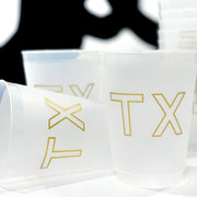 Gold TX Shatterproof Cups