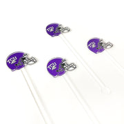 TCU Helmet Acrylic Stir Sticks