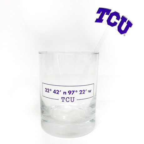 TCU Logo Acrylic Stir Sticks