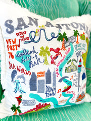 San Antonio Favorites Pillow with Insert