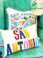 San Antonio Favorites Pillow with Insert