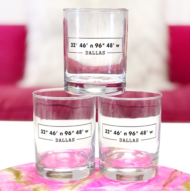 Dallas Coordinates Double Old Fashion Glass