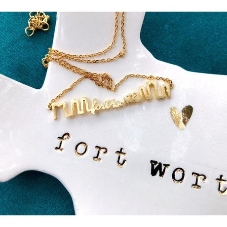 Fort Worth Skyline Necklace