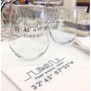 Gold Foil Stemless Glass