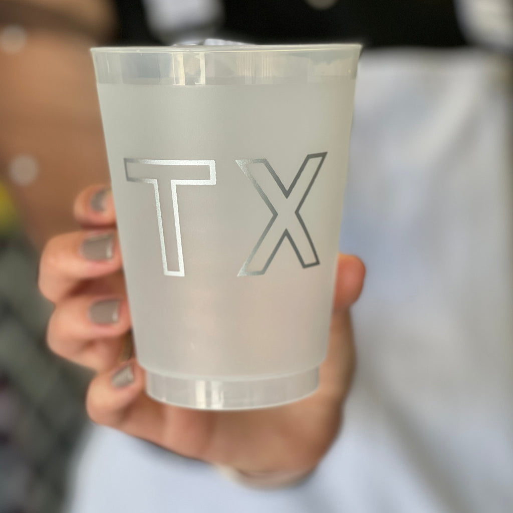 Silver TX Shatterproof Cups