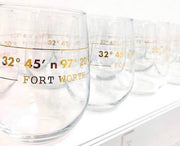 Gold Foil Stemless Glass
