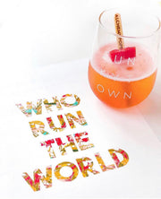 Funkytown Stemless Glass