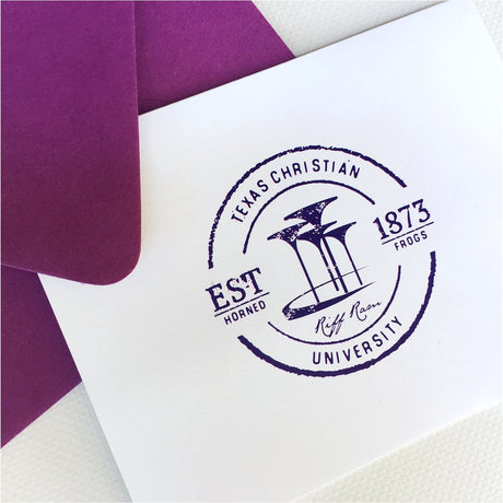 Vintage TCU Logo Folded Note Card Set