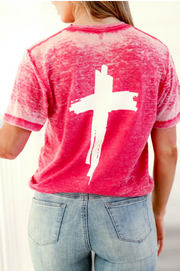 God is Love Acid Wash Tee