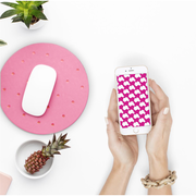 Pink Texas Houndstooth Wallpaper