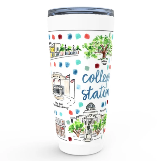 College Station Map Tumbler