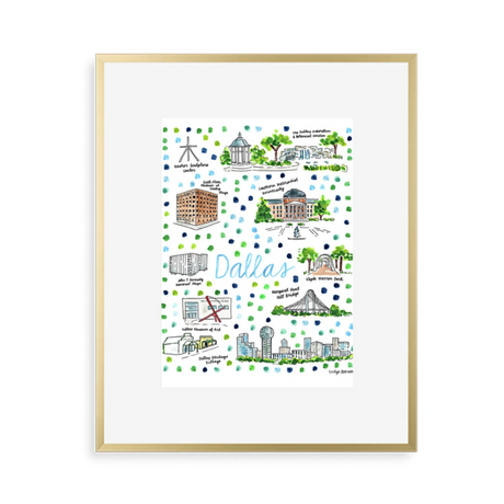 Dallas Map Print