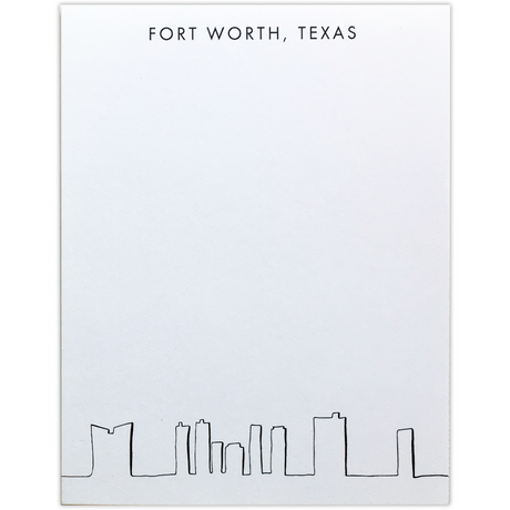 Fort Worth Skyline Notepad