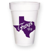 TCU Texas Frogs Styrofoam Cups