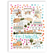 Fort Worth Map Print