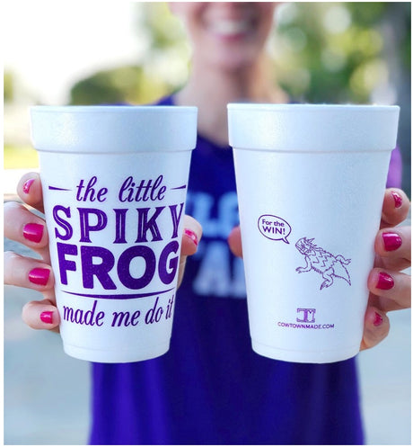 The Little Spiky Frog Made Me Do It Styrofoam Cups