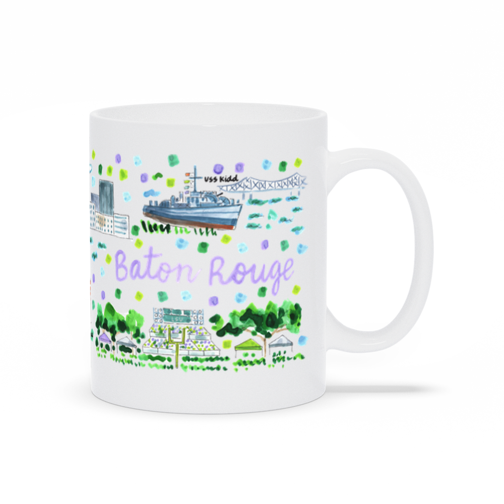 Baton Rouge Map Mug