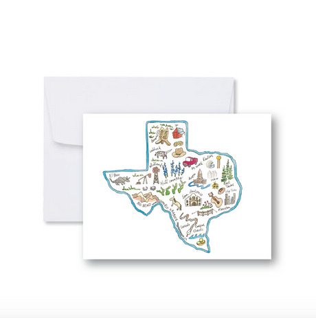 Texas Icons Note Cards